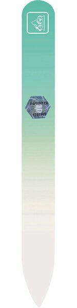Erbe Solingen Glasfeile Soft-Touch Pastell Grün 14 cm Nagelfeile