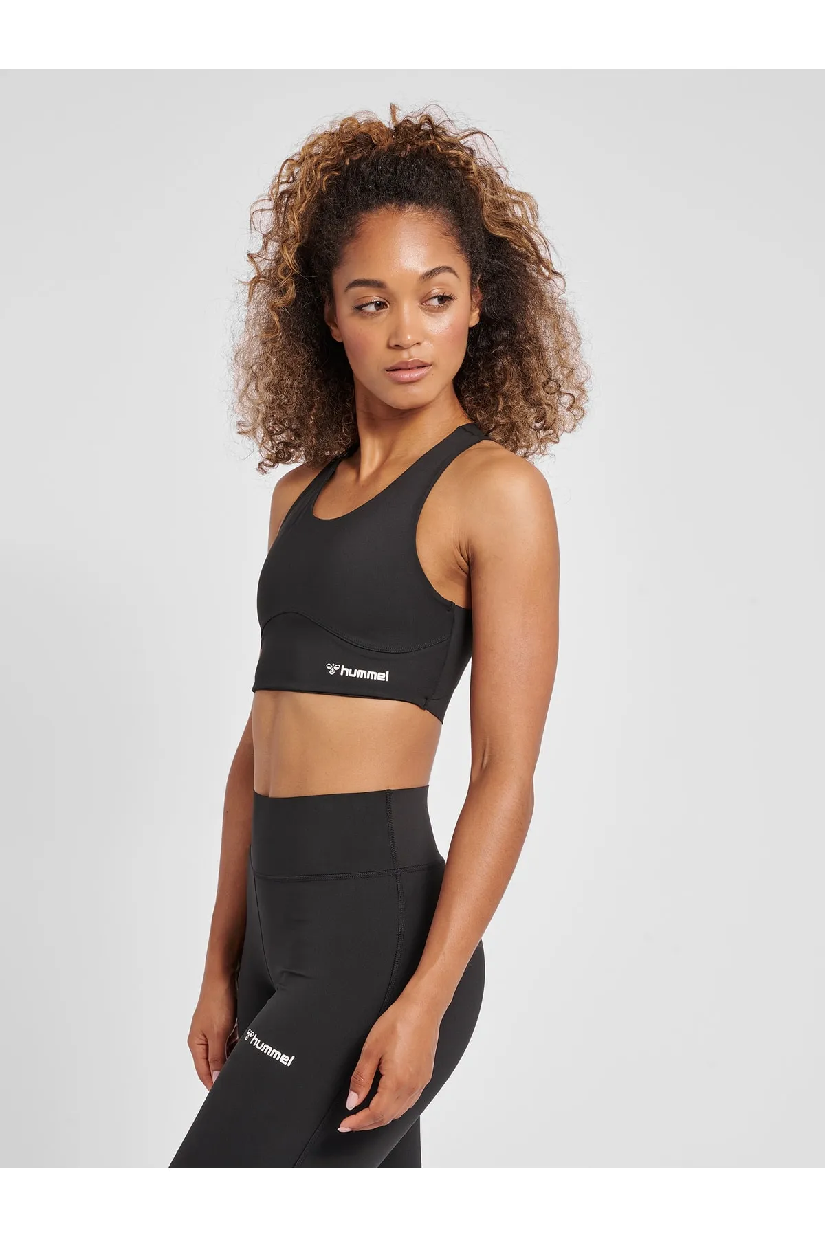 hummel  Sport-BH - Schwarz - Lizenzartikel