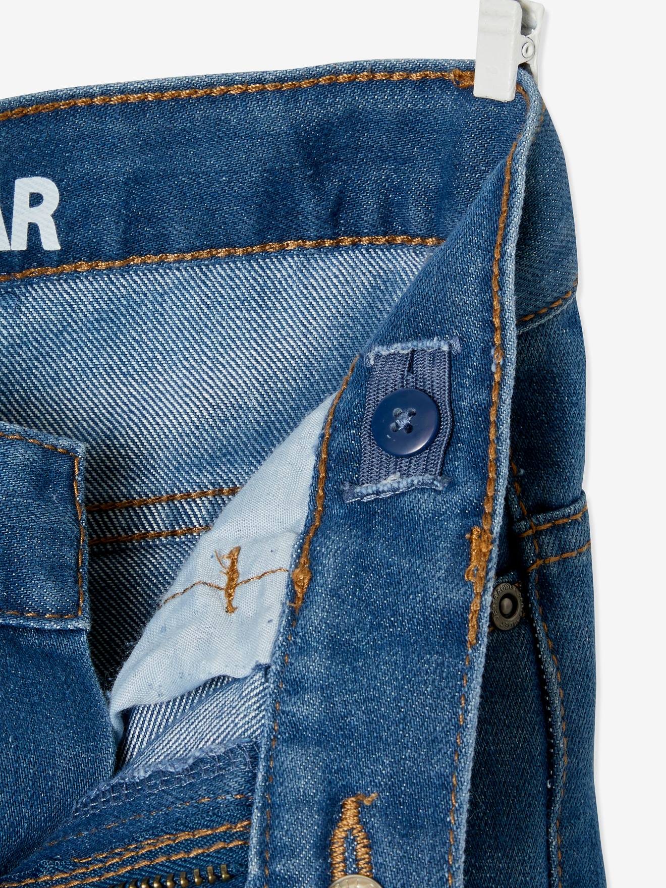 Jean droit indestructible MorphologiK tour de hanches FIN garçon denim brut