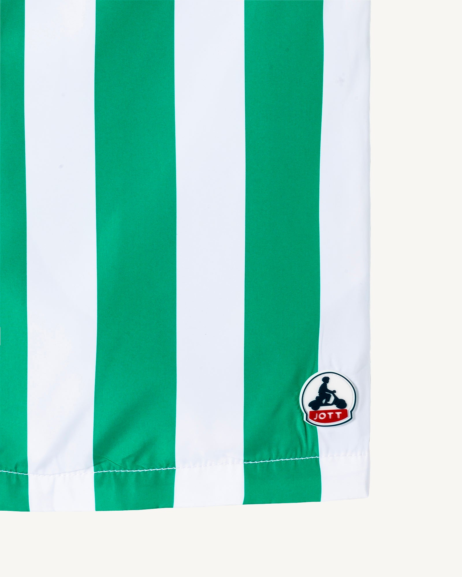 Short de bain Rayure vert/Blanc Dov