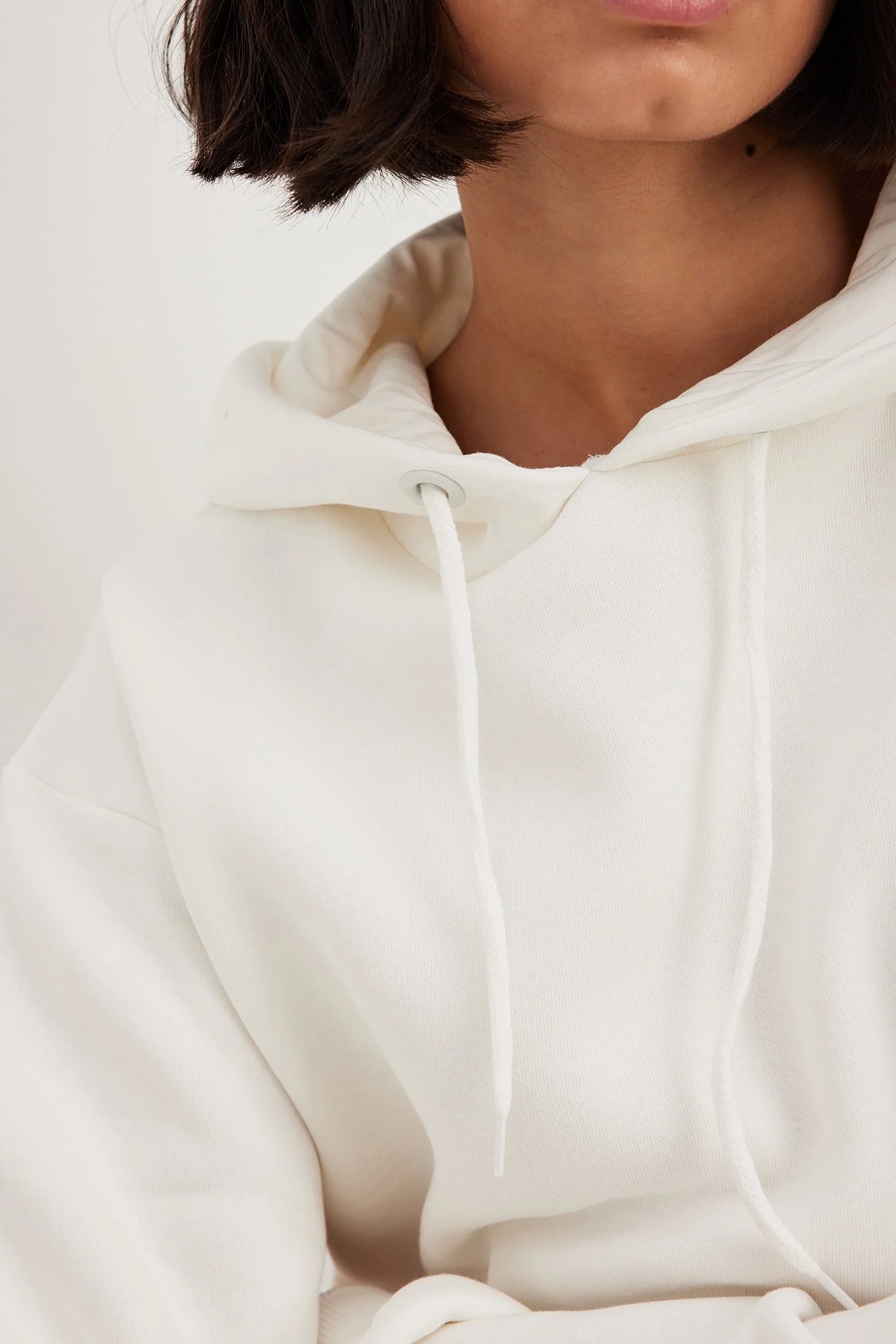 Übergroßer gebürsteter Kapuzenpullover