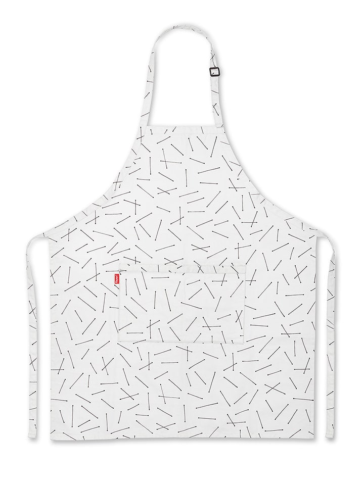 Rayen Schürze in Weiß/ Schwarz günstig kaufen onesize