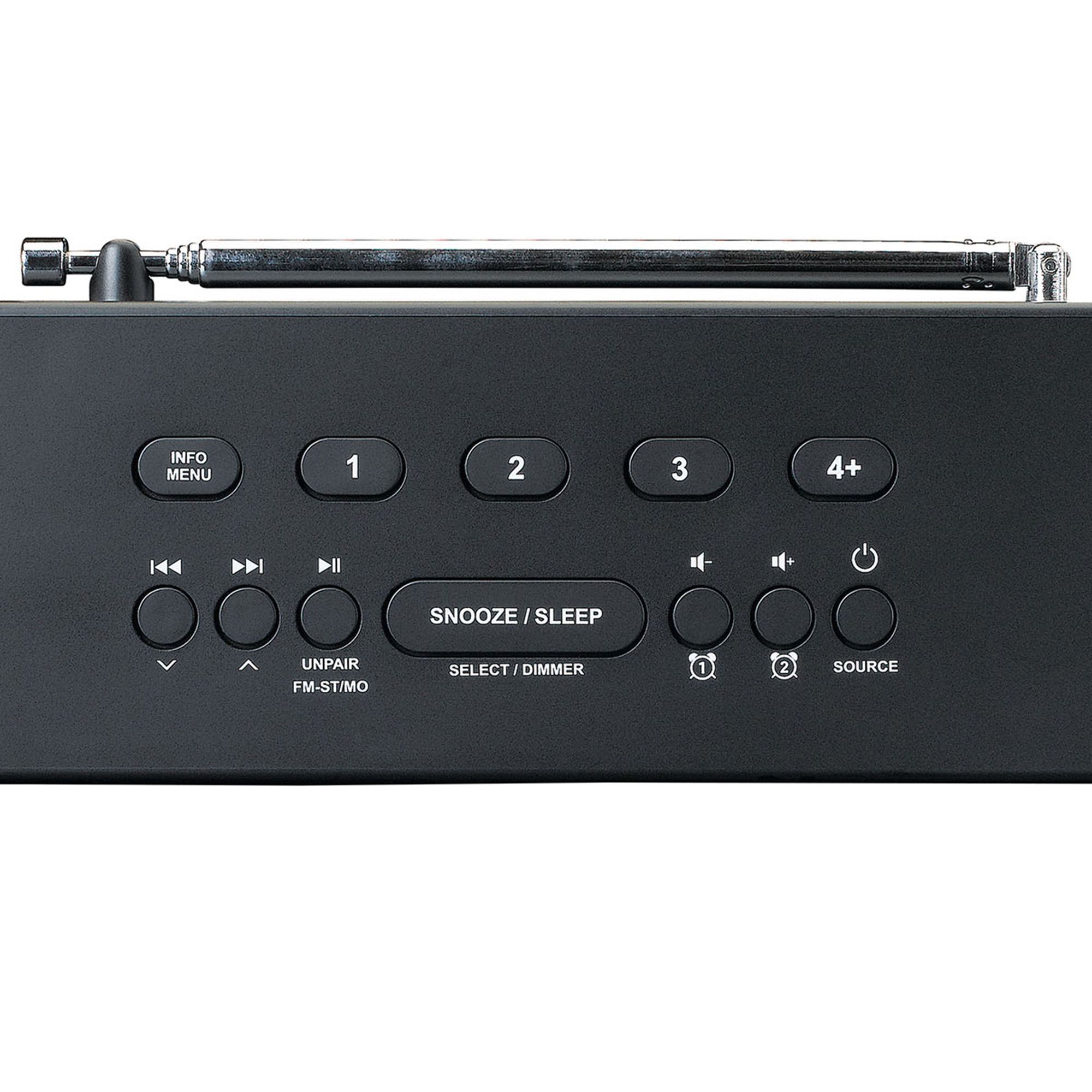 Lenco CR-640BK Stereo FM Radiowecker