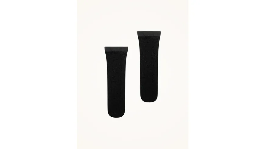 Wolford Damen Söckchen Floral Jacquard 40 DEN black