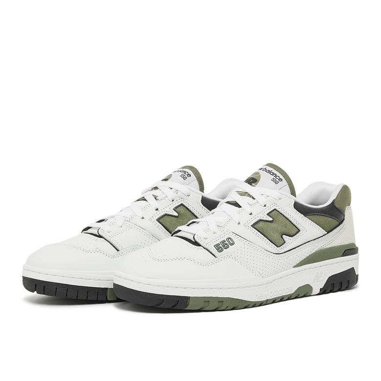 New Balance BB550DOB white/dark olivine/black
