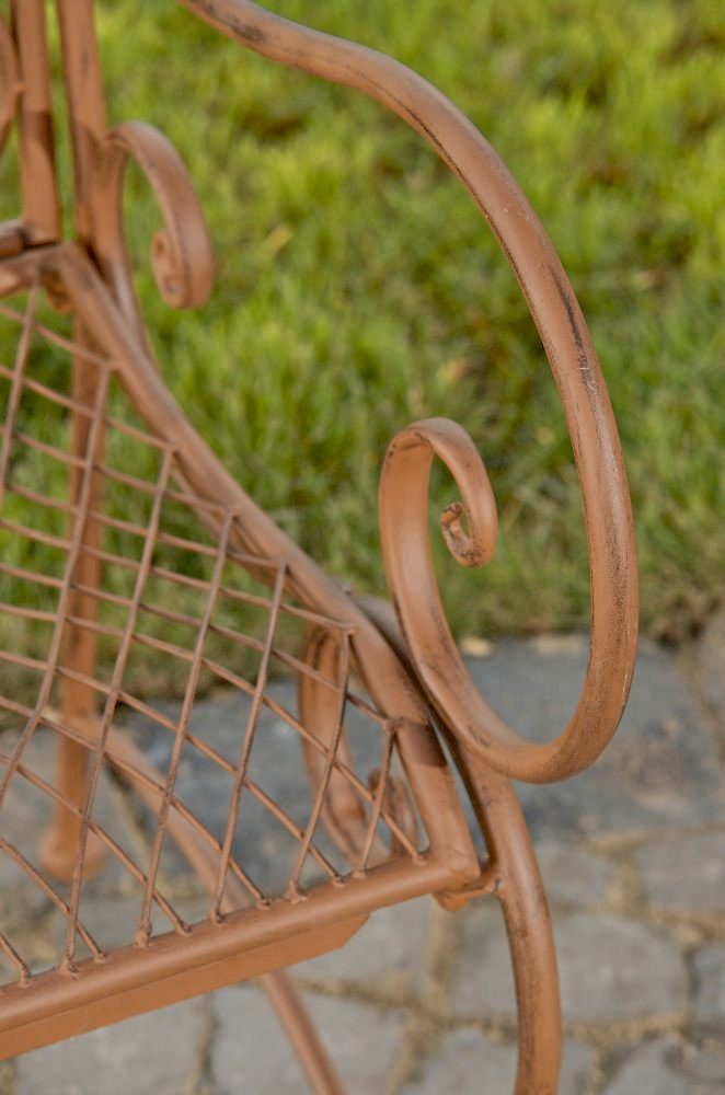 CLP Gartenbank 2-Sitzer Eisenbank Tara, romantische Metallbank