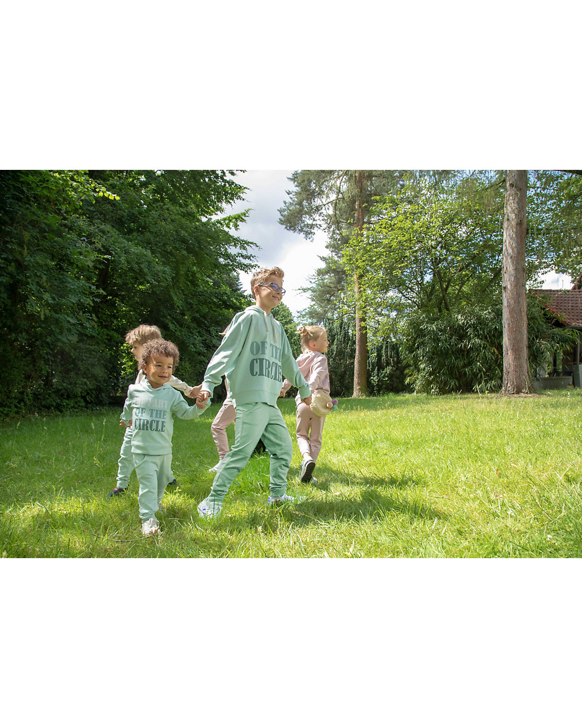 Mädchen Jogginganzug Kapuzen Pullover Hoodie Jogginghose mit Kapuze Cradle to Cradle