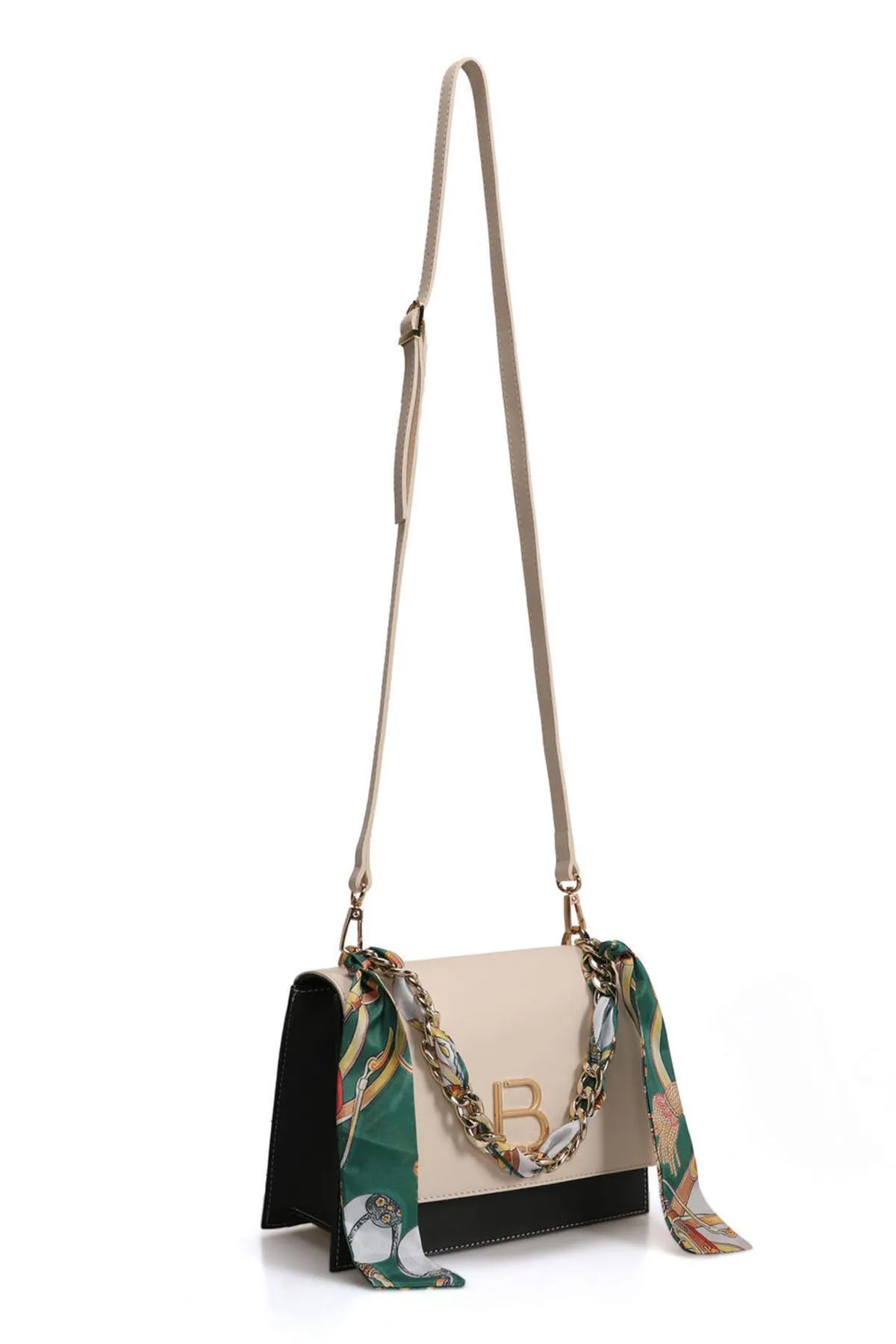 Lucky Bees  Damen Hand- und Schultertasche mit Schal-Accessoire