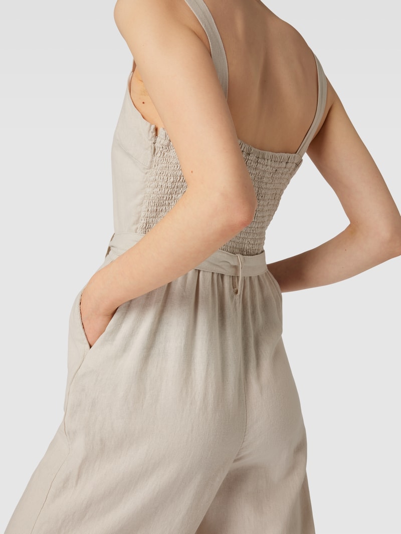 Jumpsuit mit Streifenmuster Modell 'CANYON' in sand