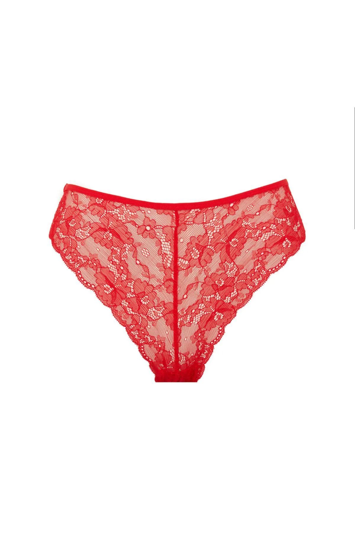 DeFacto  Verlieben Sie sich in ein weihnachtliches brasilianisches Slip-Höschen mit roter Spitze