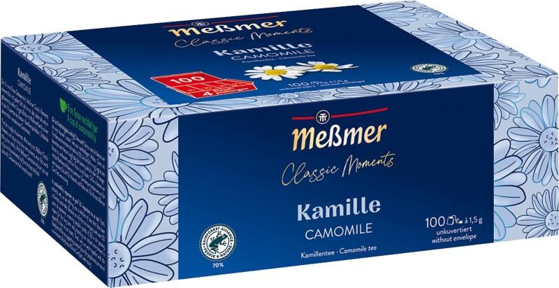 Meßmer Classic Moments Teebeutel Kamille 100 Stück à 1,5 g
