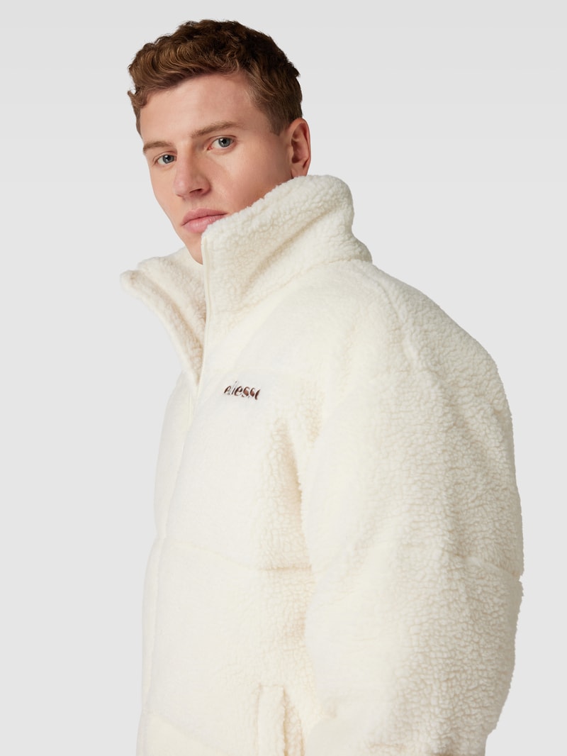Steppjacke aus Teddyfell Modell 'GENOVESI' in offwhite