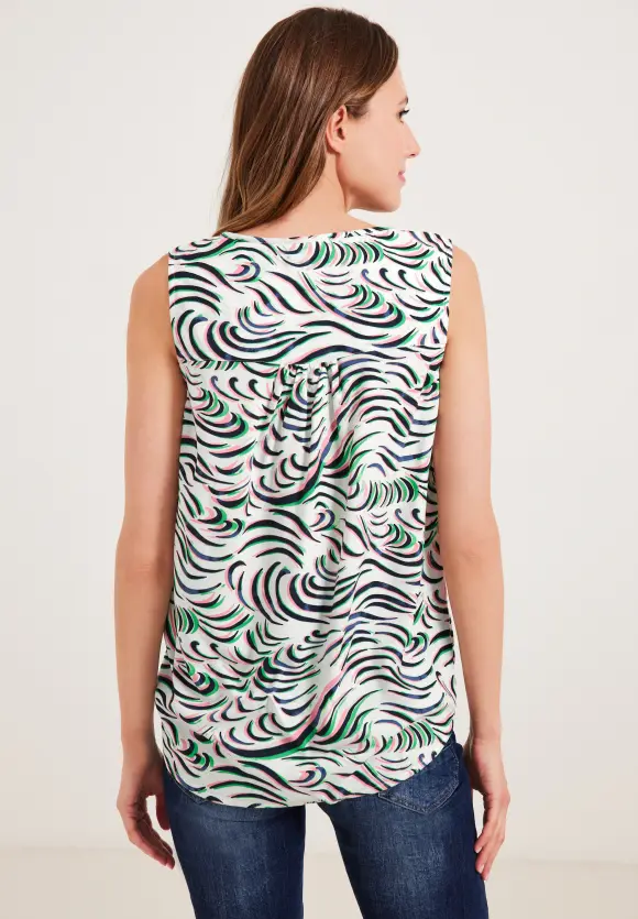 CECIL Bluse mit Wellenprint