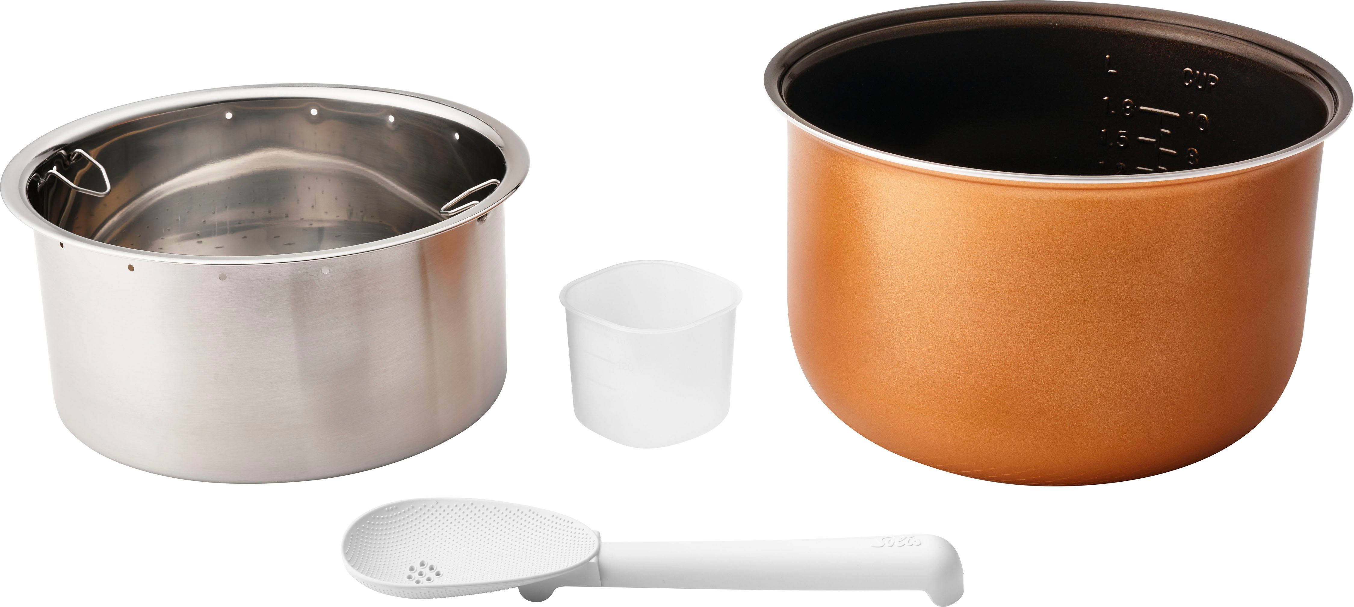SOLIS OF SWITZERLAND Reiskocher Rice&Potato Cooker (Typ 8161), 860 W