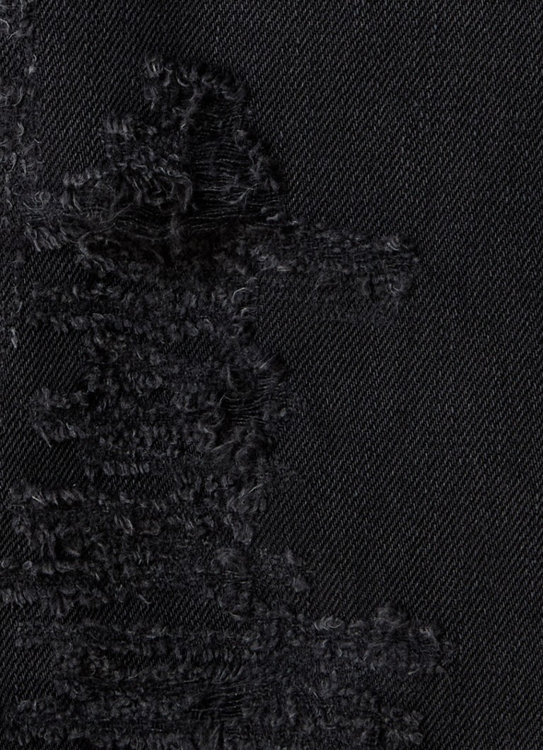 Balmain jeans med normal passform, farget vask og destroyed finish