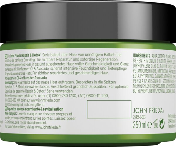 John Frieda Repair & Detox Masque Haarmaske