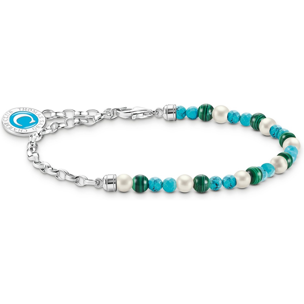 Thomas Sabo Bracelet 925 Argent, Émail multicolore Bracelet