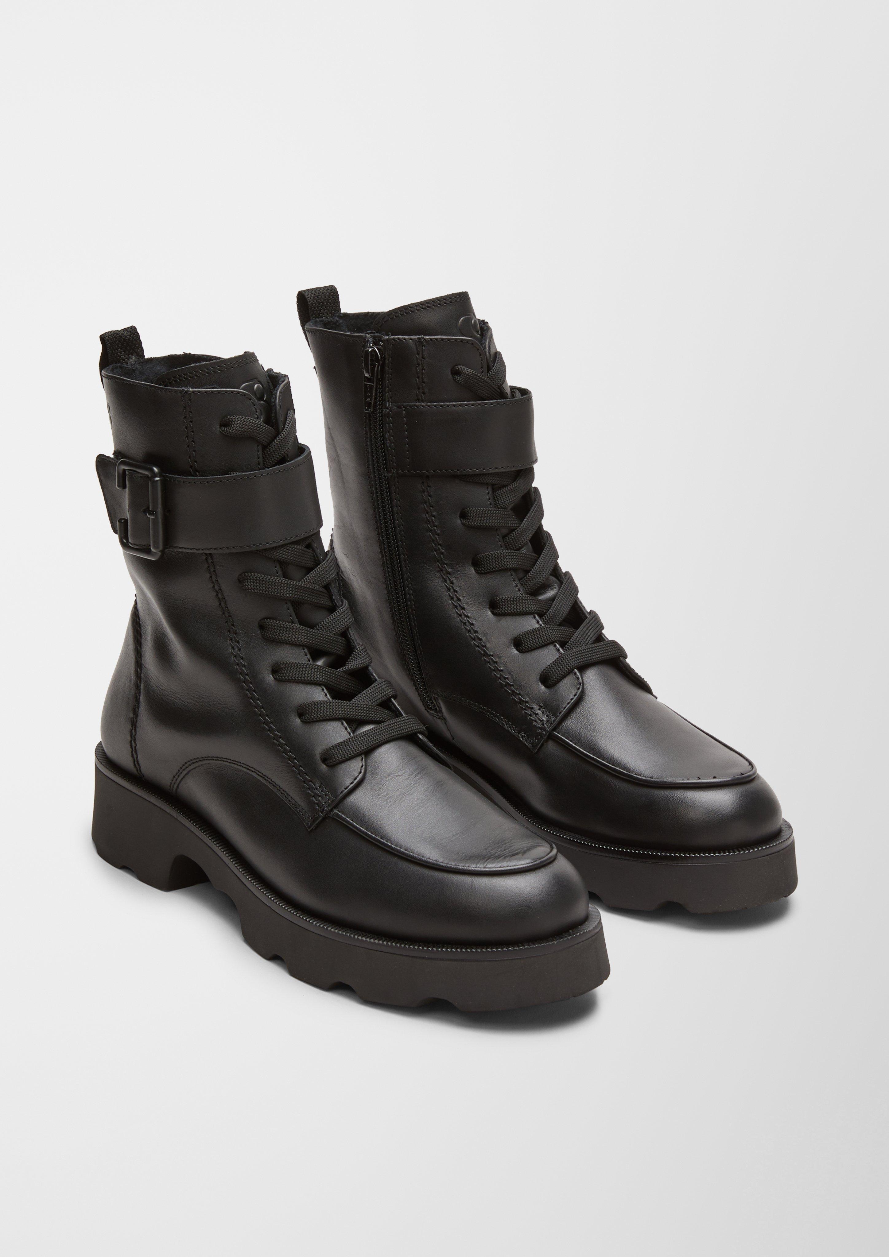 Lederstiefel mit Riegel  6006548-001