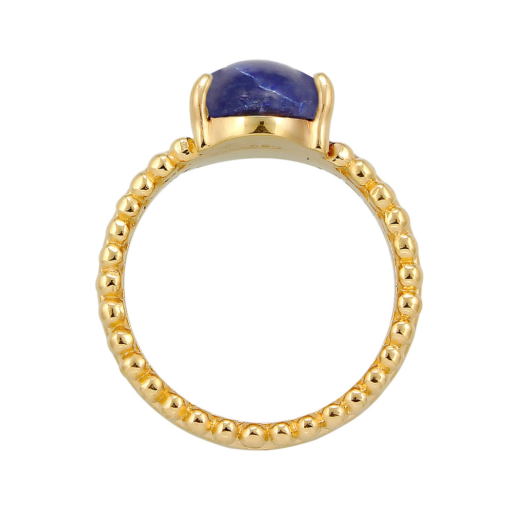 Elli PREMIUM Elli PREMIUM Bague féminin élégant avec pierre Lapis Lazuli en 925/1000 argent ma Bague