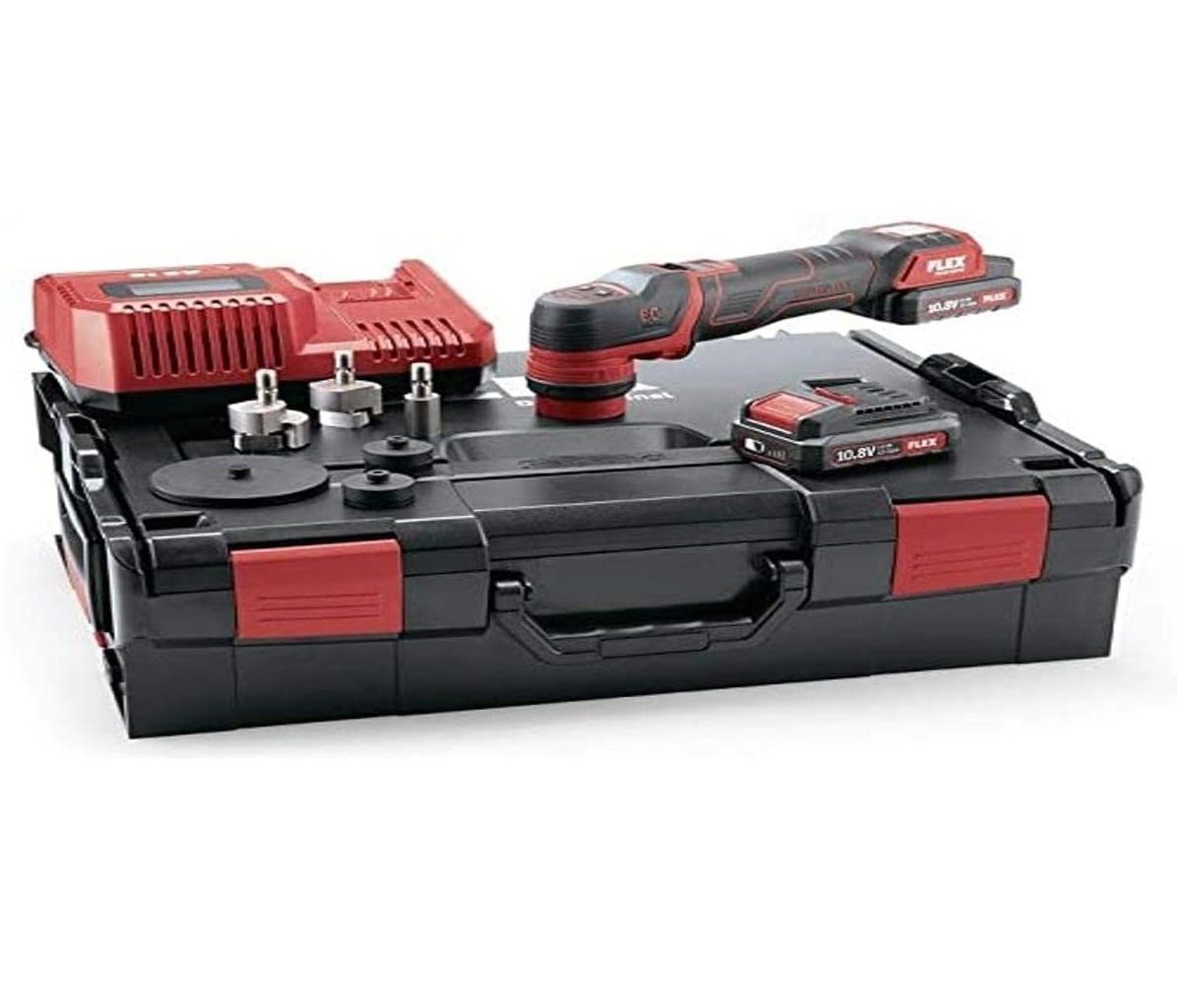 Flex Poliermaschine Akku Polierer 10,8 V (Poliermaschine) PXE 80 10.8-EC/2.5 Set
