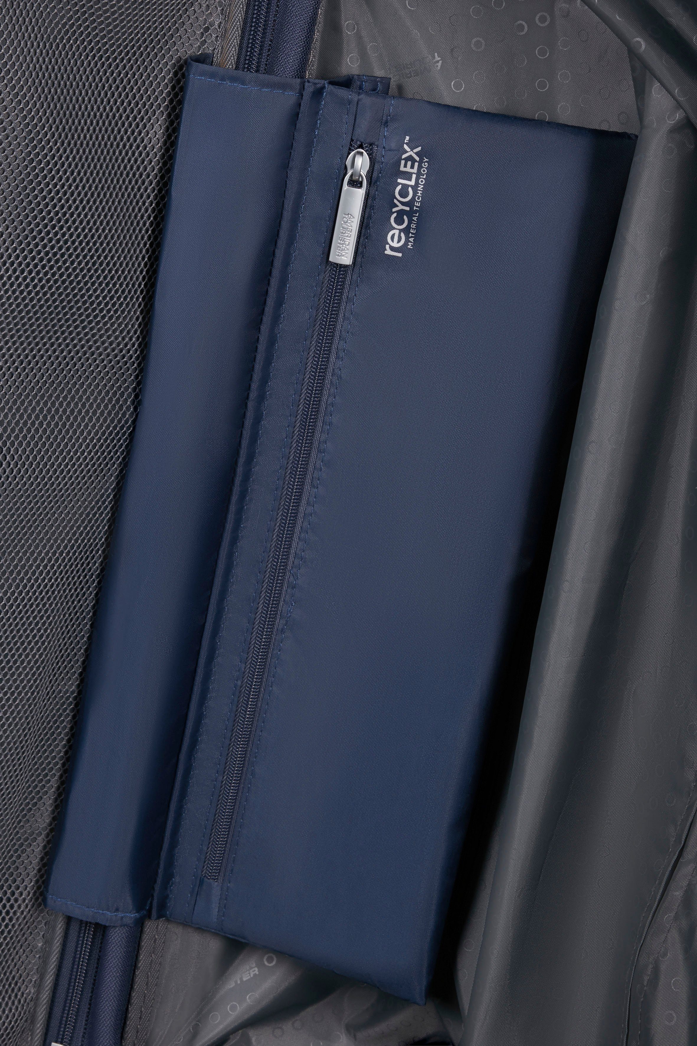 American Tourister® Hartschalen-Trolley Starvibe, navy, 55 cm, 4 Rollen, mit Volumenerweiterung; enthält recyceltes Material