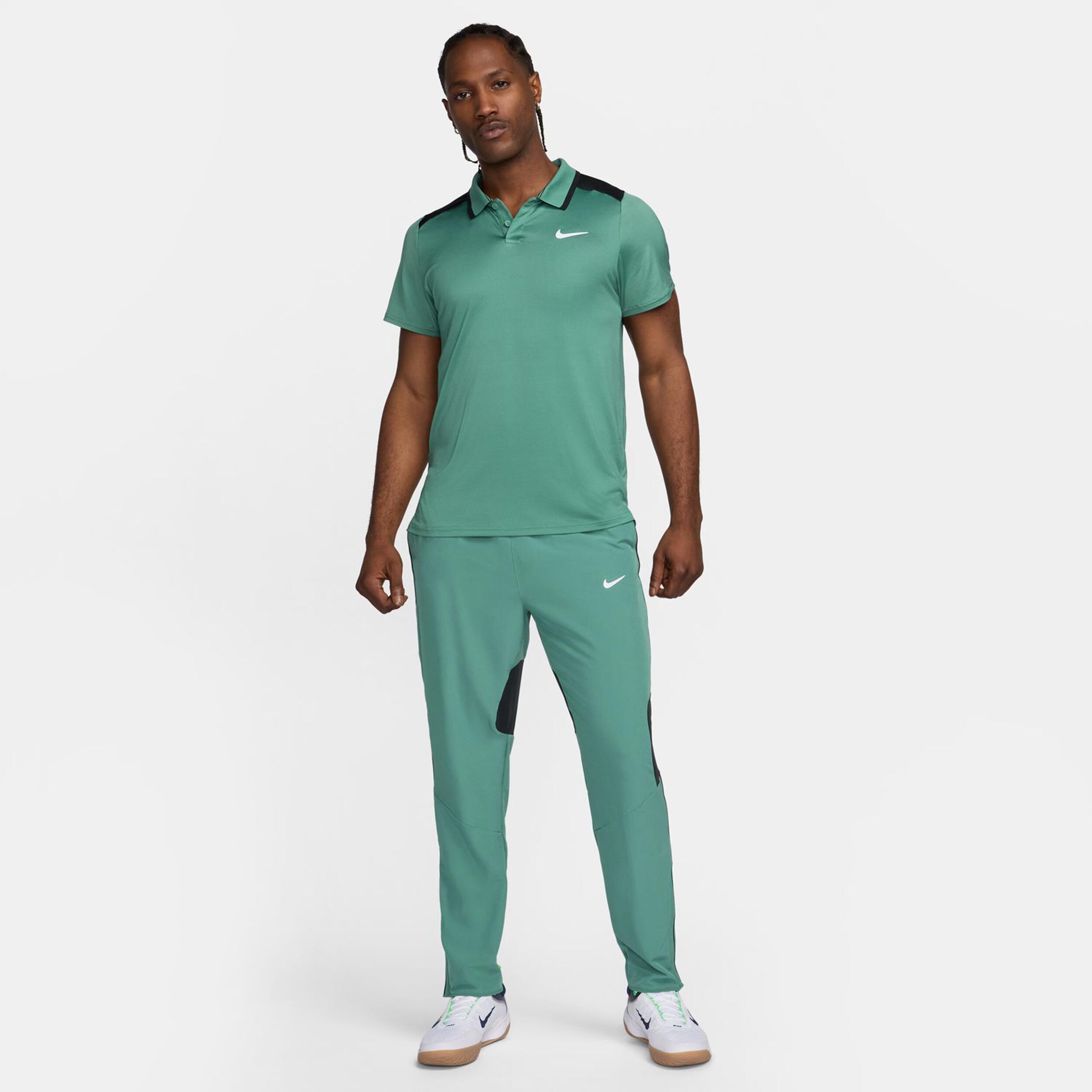 Dri-Fit Court Advantage Polo Herren - Salbei, Schwarz