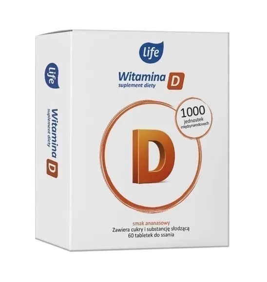 Life Vitamin D3 1000 IU, pastile