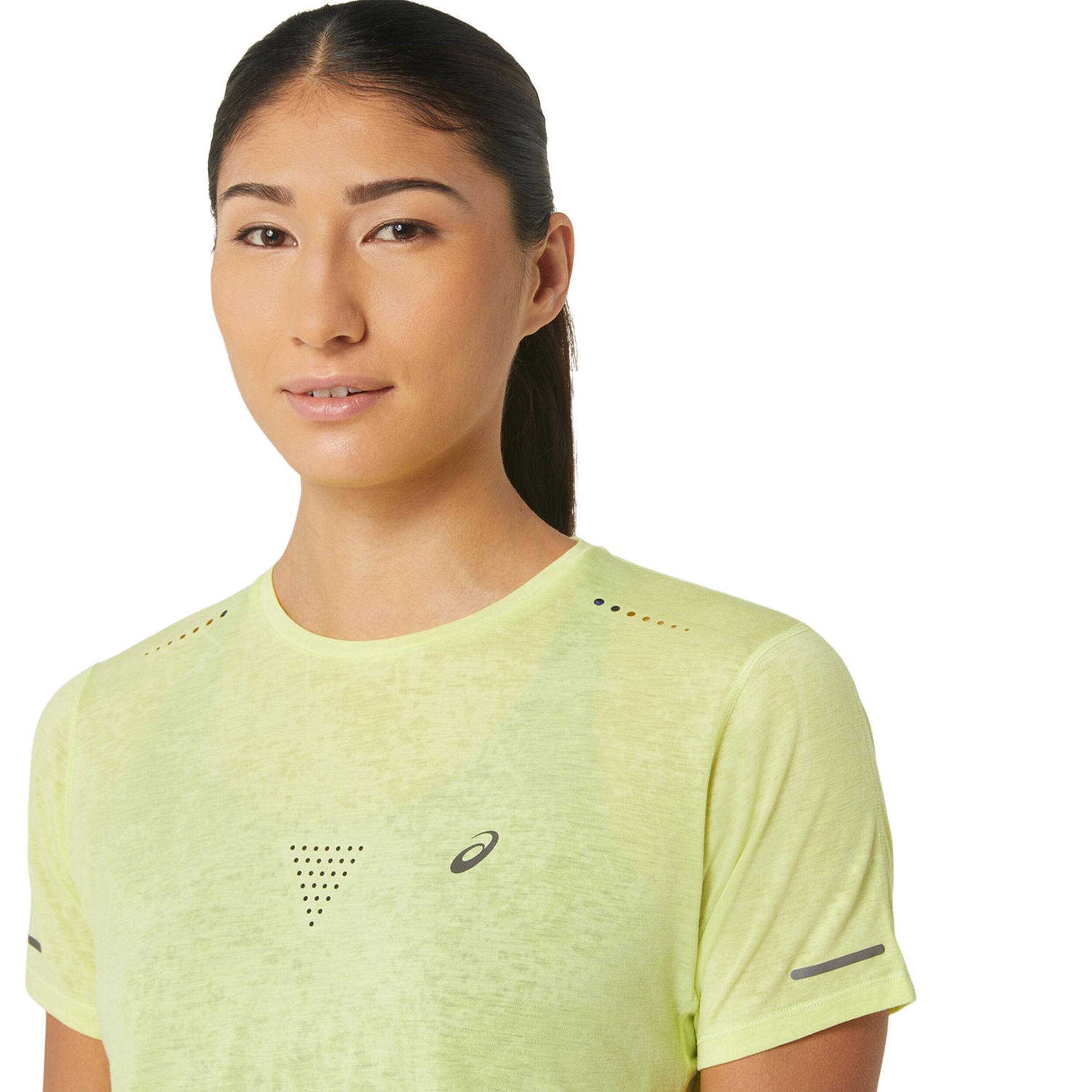 Metarun Pattern Laufshirt Damen - Neongelb