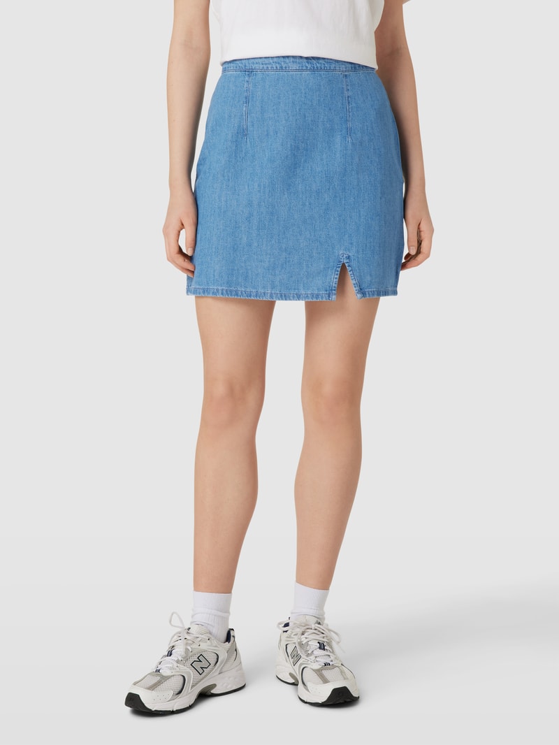 Jeansrock mit Label-Stitching Modell 'CHAMBRAY' in jeans