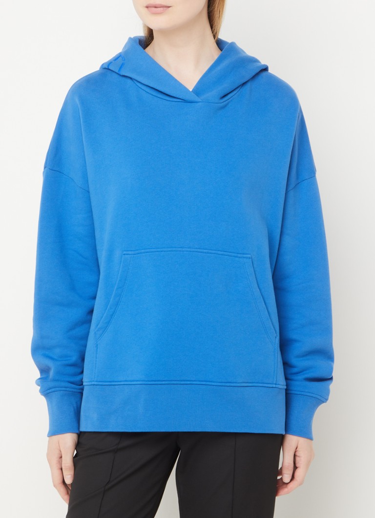 Geschlossener Hoodie aus Bio-Baumwolle mit Logostickerei