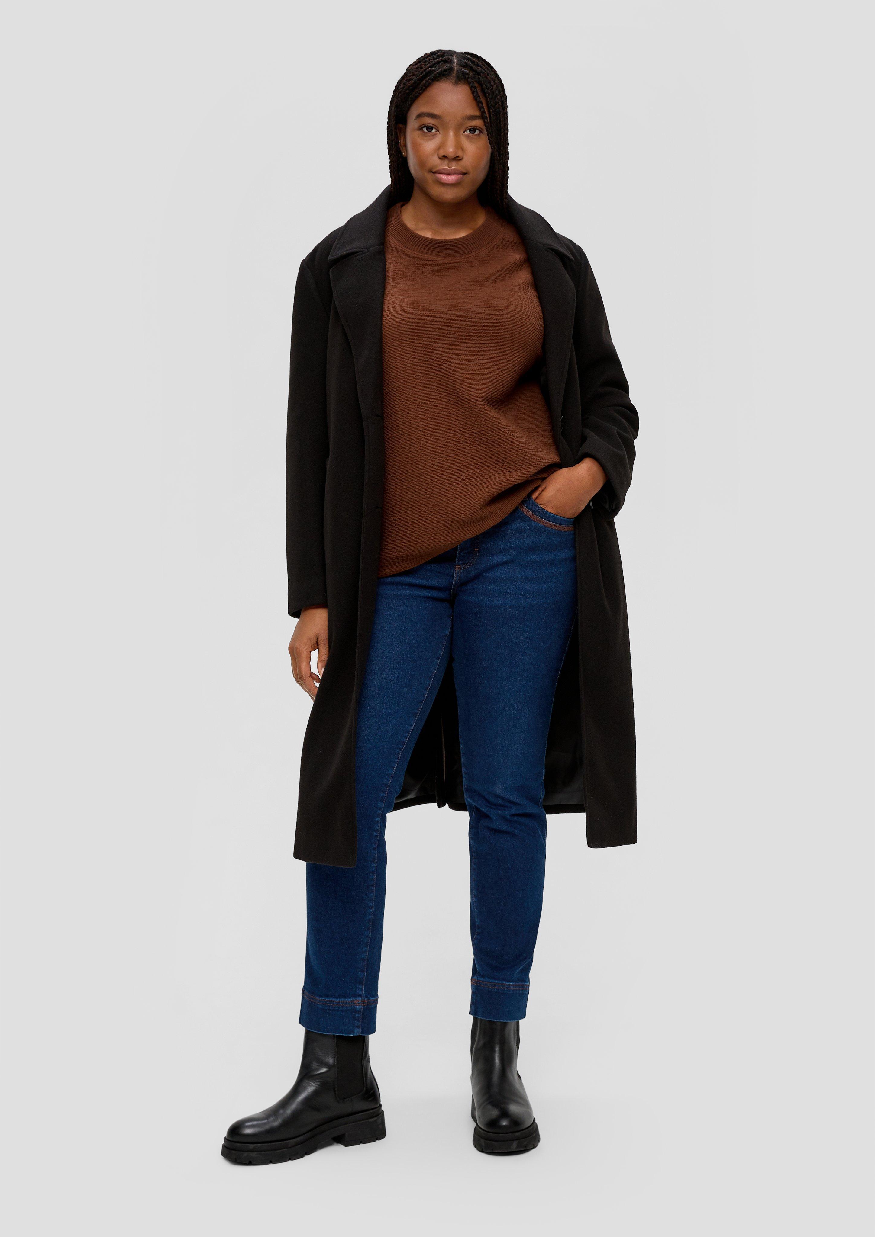Sweatshirt in Crinklestruktur  2136703-8797