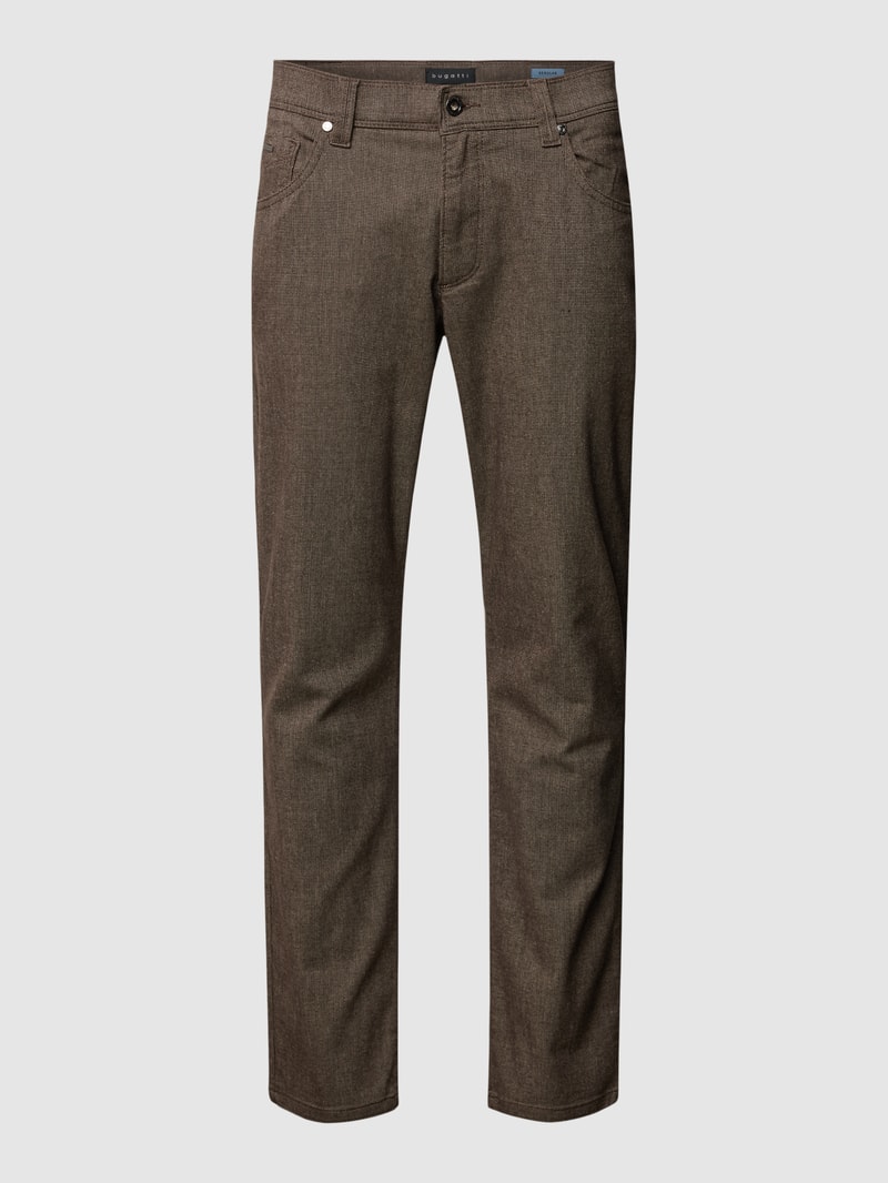 Regular Fit Jeans im 5-Pocket-Design in taupe
