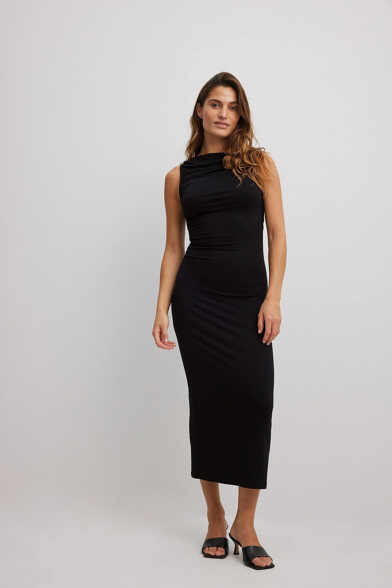 Ärmelloses Maxikleid aus Jersey