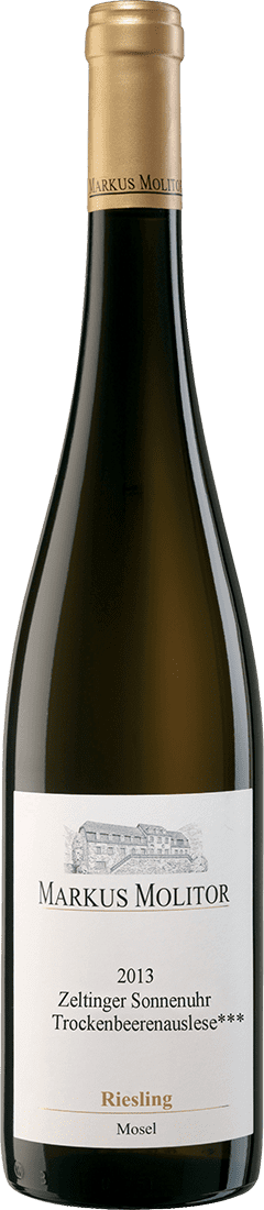 Markus Molitor: Riesling Zeltinger Sonnenuhr Trockenbeerenauslese *** Goldene Kapsel 2013