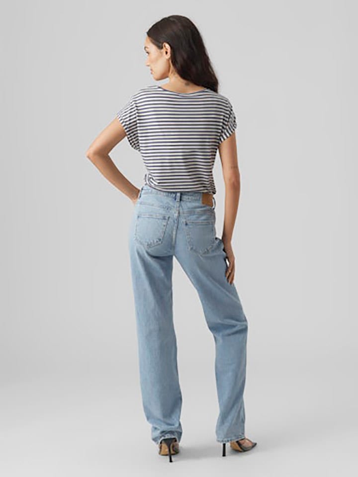 Vero Moda Shirt in Blau/ Weiß günstig kaufen