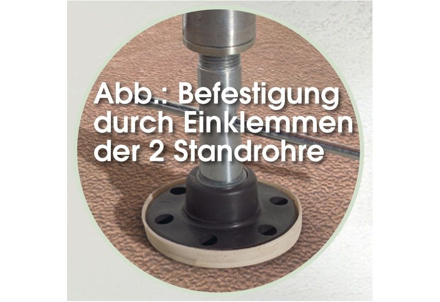 Angerer Freizeitmöbel Klemmmarkise blau-weiß, Ausfall: 150 cm, versch. Breiten