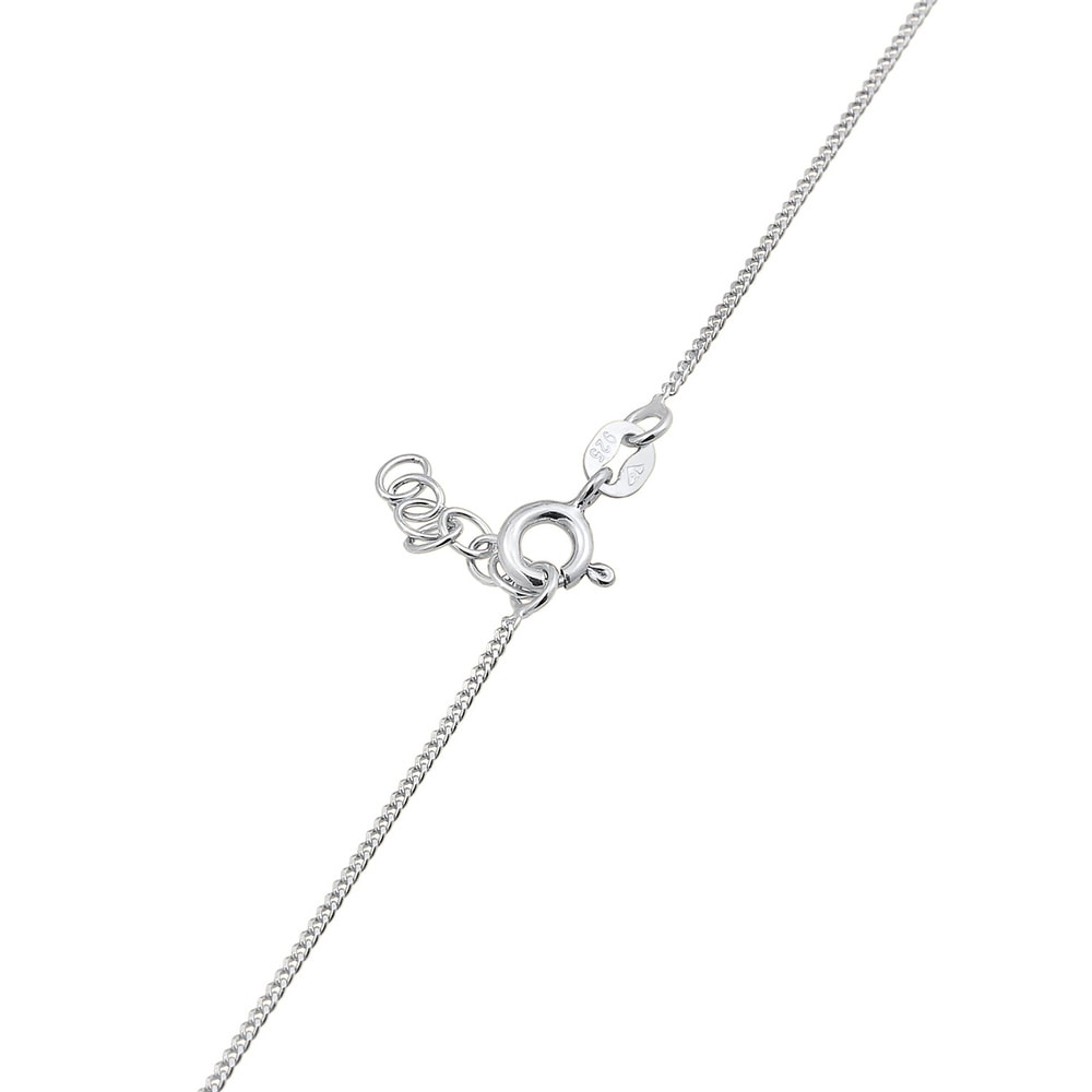Elli Elli Collier Femme  Couronne Coeur de Cristal - (925/1000) Argent collier