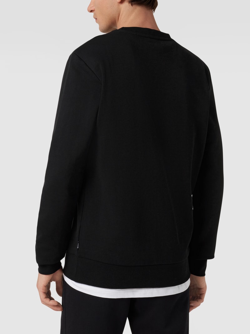 Sweathose mit Label-Details Modell 'Lamont' in schwarz