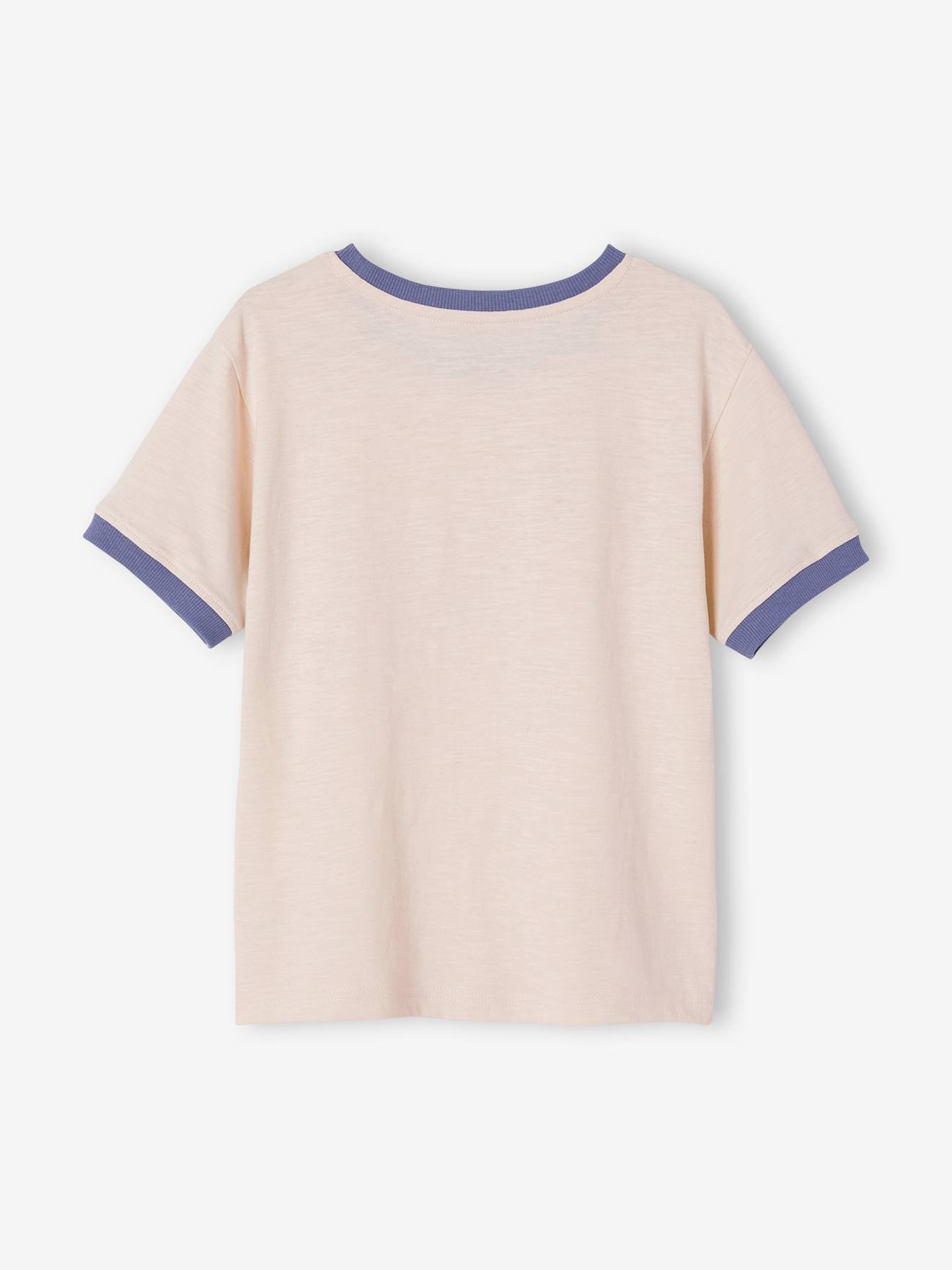 T-shirt vague garçon écru