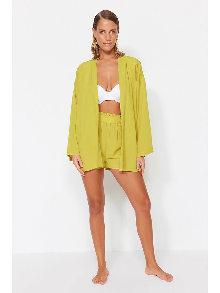 trendyol 2tlg. Outfit in Limette günstig kaufen