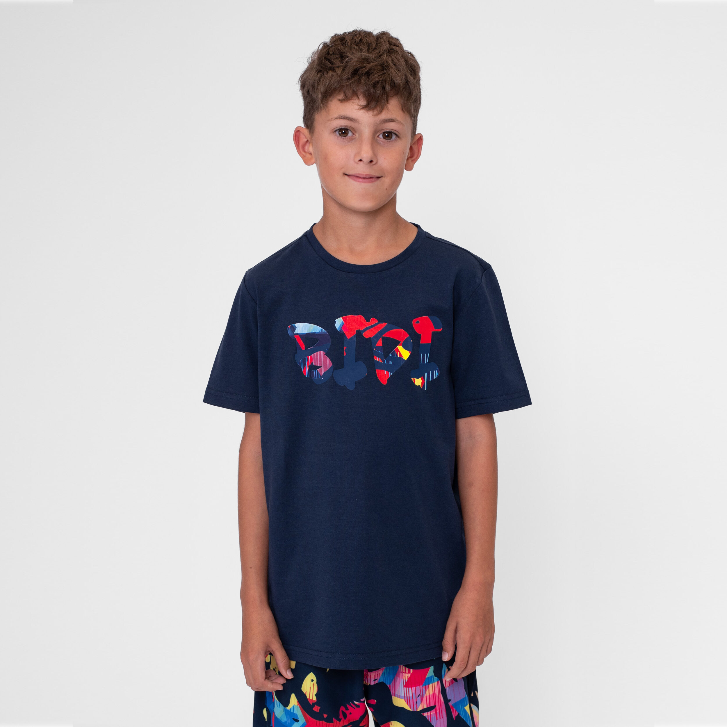 Wild Arts Chill T-Shirt Jungen - Dunkelblau, Mehrfarbig