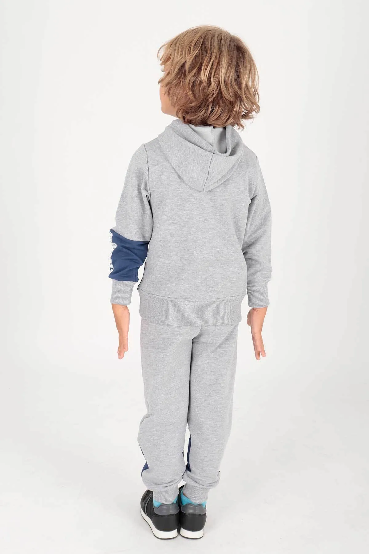 AHENGİM  Bedrucktes Bronx-Trainingsanzug-Set für Jungen Ak2235