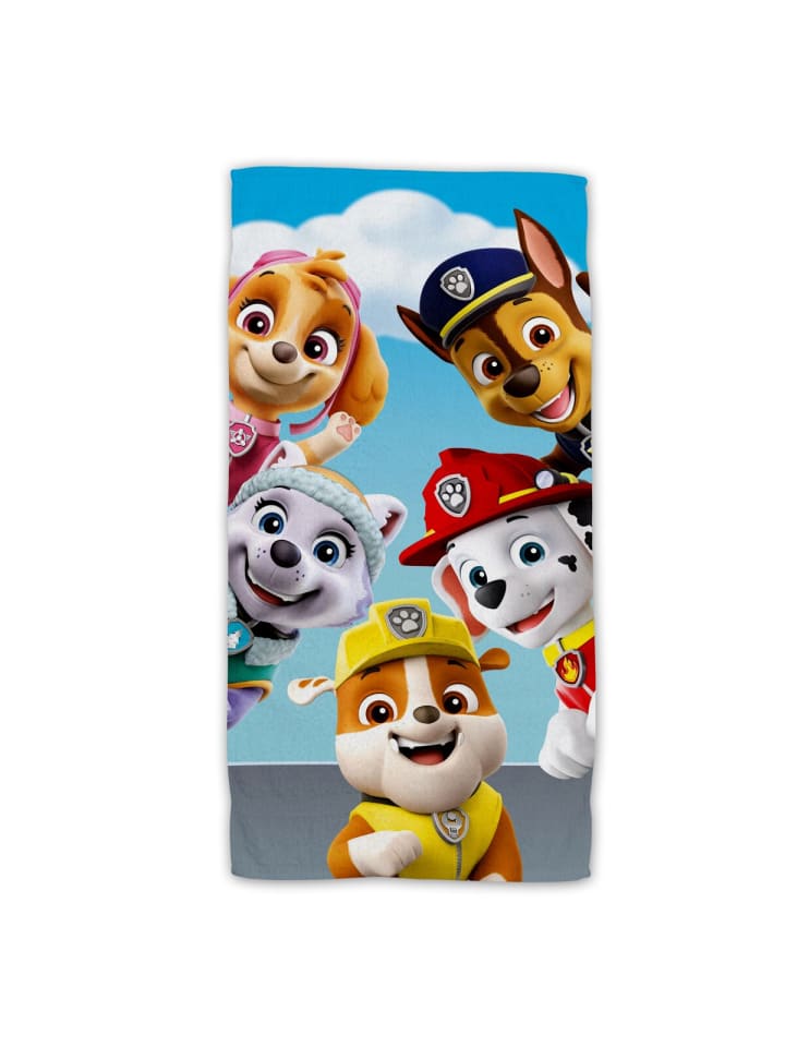 Paw Patrol Baumwolle Strandtuch Frottee Badetuch mit Premium Druck, 70x140 cm in Mehrfarbig günstig kaufen 70 x 140 cm