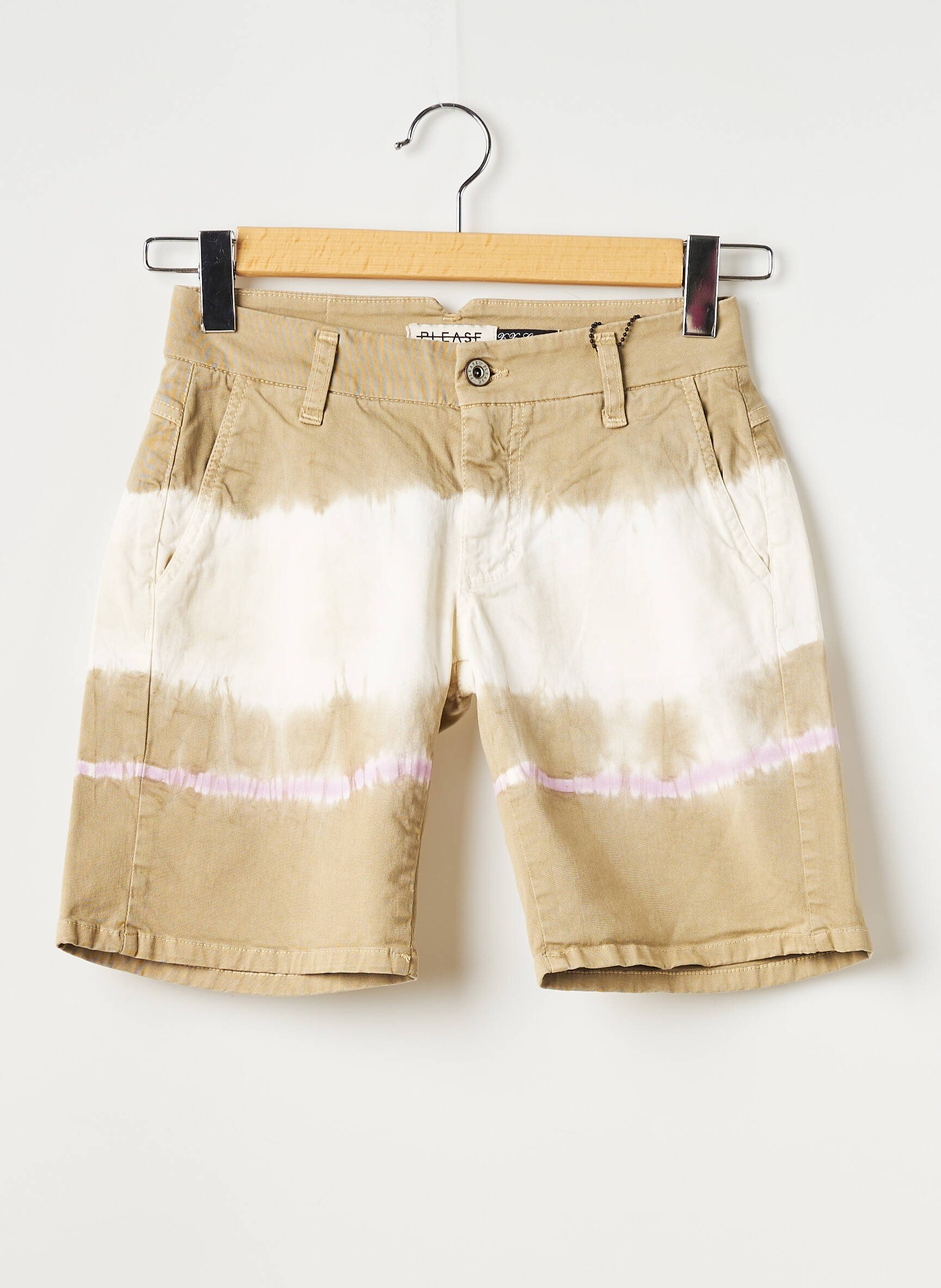 Please Bermudas Femme couleur beige
