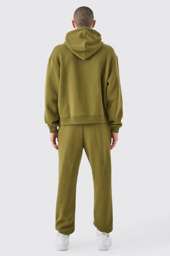 Kastiger Oversize Trainingsanzug mit Naht-Detail