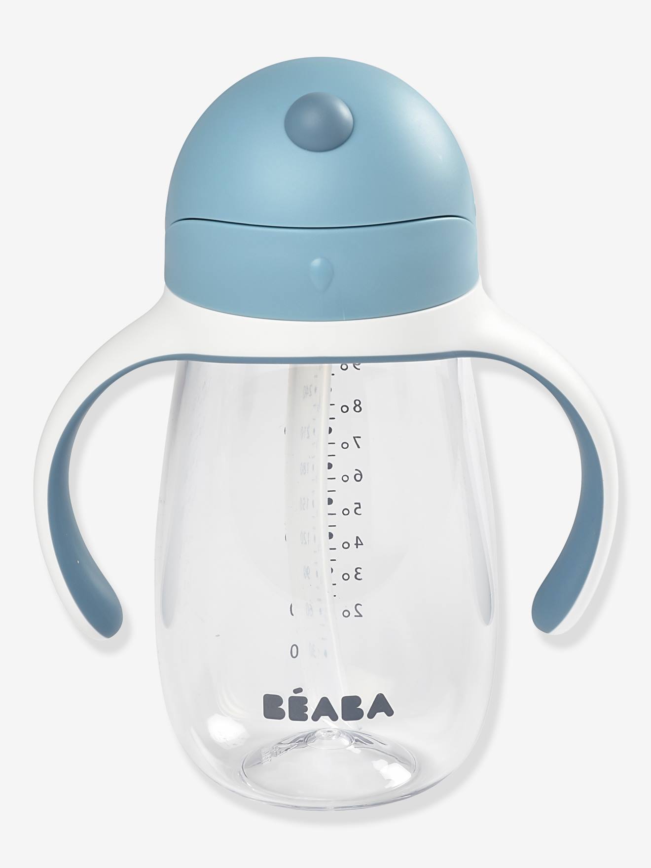 Tasse paille (300 ml) BEABA bleu
