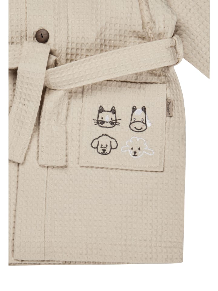 Sterntaler Bademantel BAUERNHOF in ecru günstig kaufen