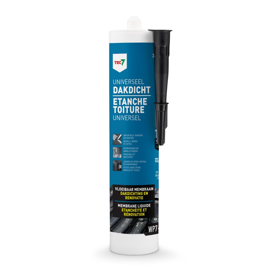 TEC7 602450000 WP7-101 Cartucho de membrana líquida impermeabilizante universal para techos, 310 ml