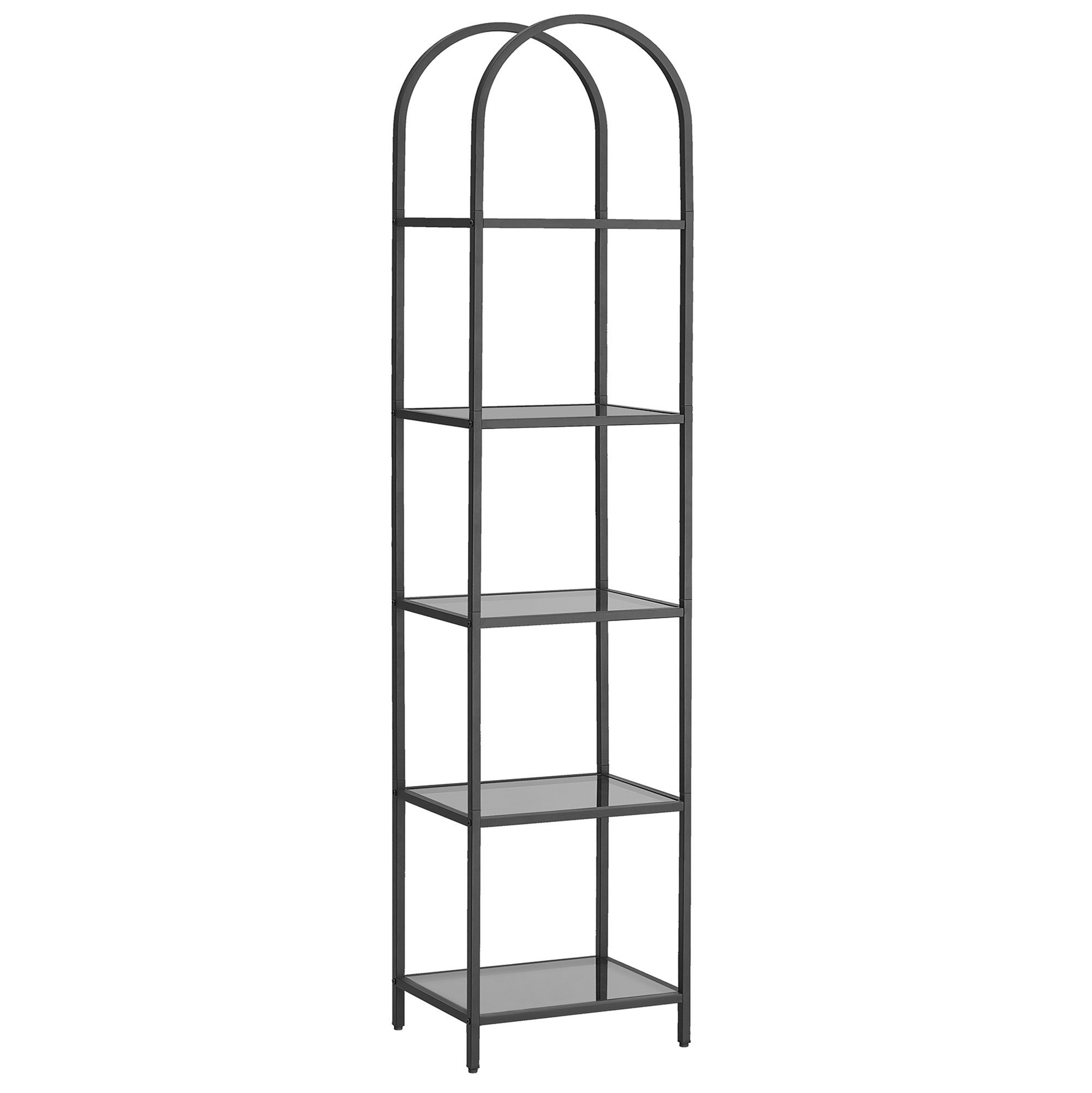 VASAGLE Bücherregal Standregal, 1-tlg., mit 5 Ebenen, Höhe 183,5cm