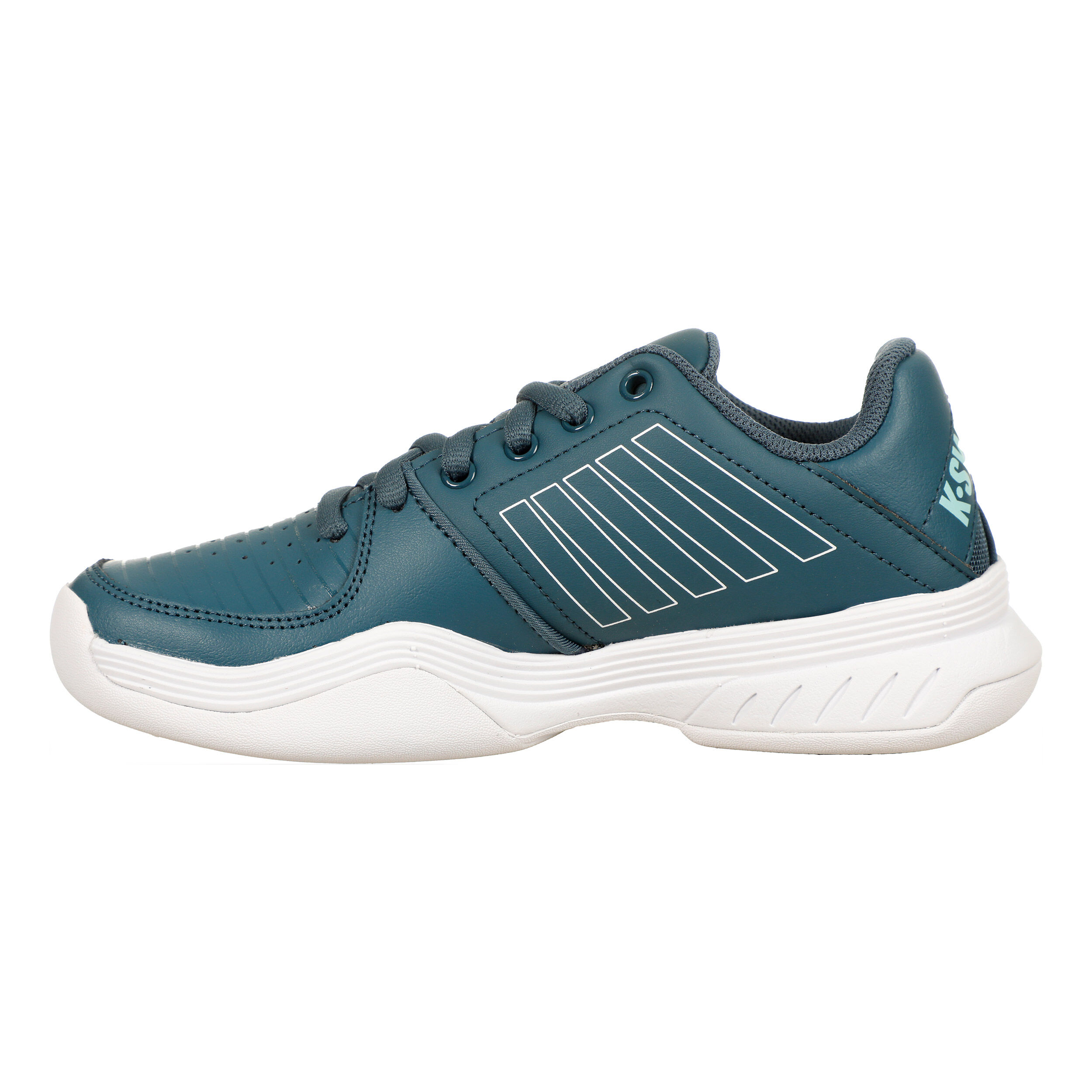 Court Express Teppichschuh Kinder - Dunkelblau, Weiß